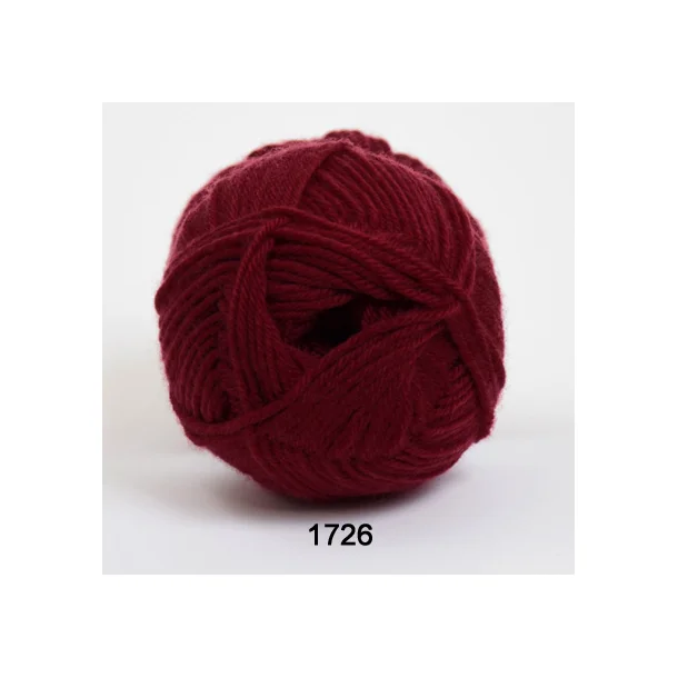 Babywool Trunte Merino - Merinould fra Hjertegarn 1726 Mørkerød