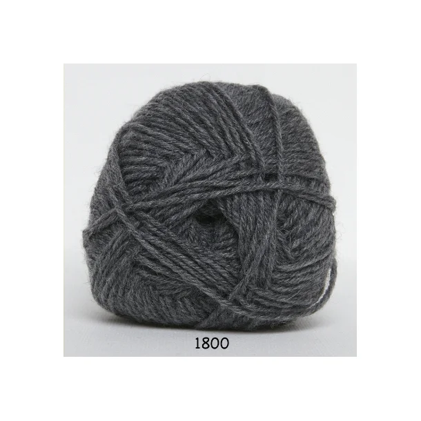 Babywool Trunte Merino - Merinould fra Hjertegarn 1800 Mørk grå