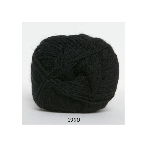Babywool Trunte Merino - Merinould fra Hjertegarn 1990 Sort