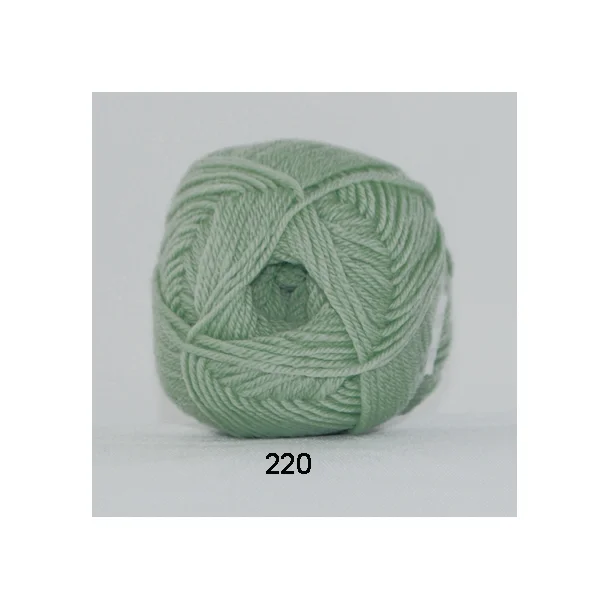 Babywool Trunte Merino - Merinould fra Hjertegarn 220 Støvet mint