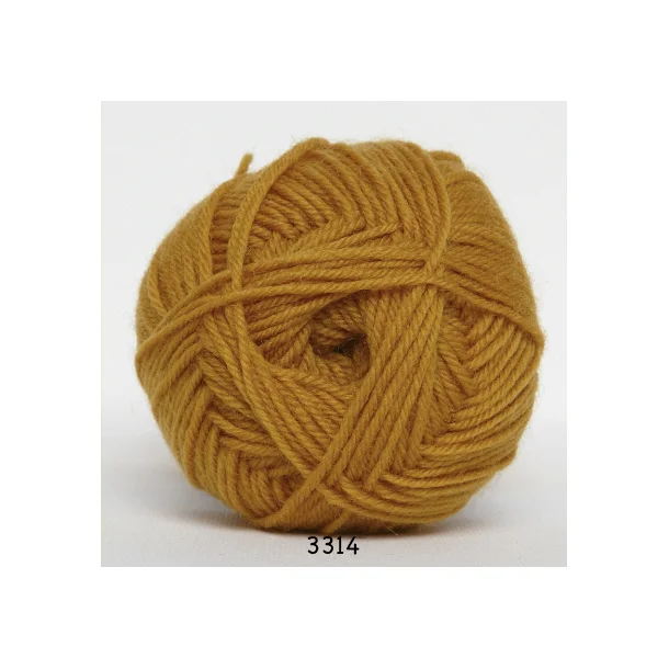 Babywool Trunte Merino - Merinould fra Hjertegarn 3314 Gurkemeje