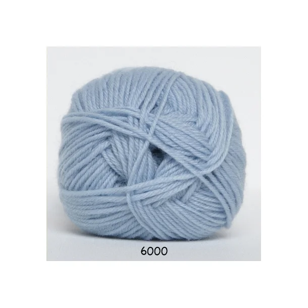 Babywool Trunte Merino - Merinould fra Hjertegarn 6000 Lyseblå