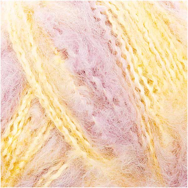 Alpaca Vibes - alpakka/uld blanding fra Rico Design Vanilje/lilla 2