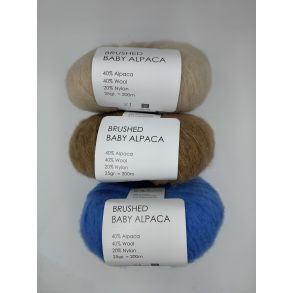 Brushed Baby Alpaca - Alpaca/Uld/Nylon fra Hjertegarn