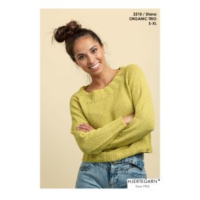 2310 Diana bluse fra Hjertegarn