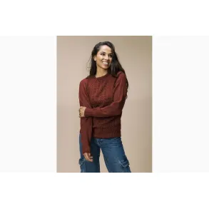 2647 Merle Sweater strikket i Brushed Armonia fra Hjertegarn