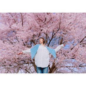 2719 Lumen Sjal fra Hjertegarn