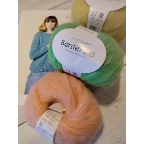 Brstet Uld - Alpakka/Uld/Nylon fra Hjertegarn