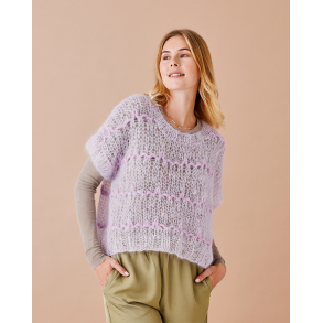 Oversize Tee 893293 strikket i Bella garn