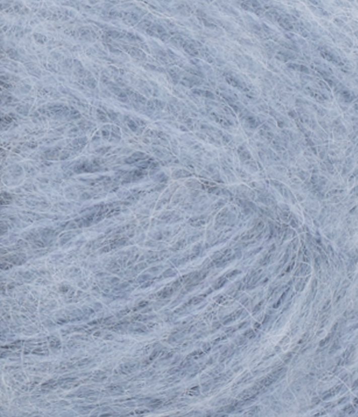 TILBUD Børstet Alpakka - Alpakka/nylon fra Sandnes Garn 6032 Blå hortensia