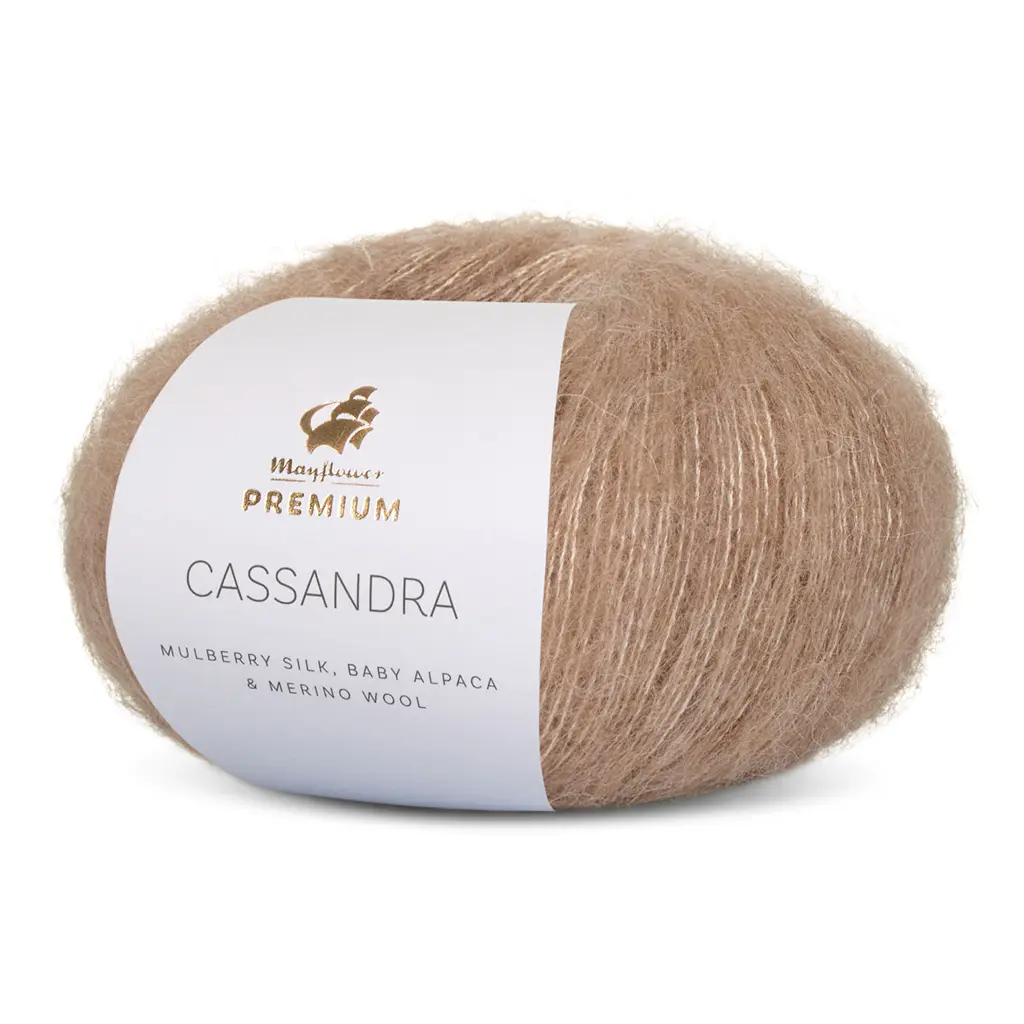 Cassandra Alpakka/Silke/Uld fra Mayflower 04 Klassisk Camel