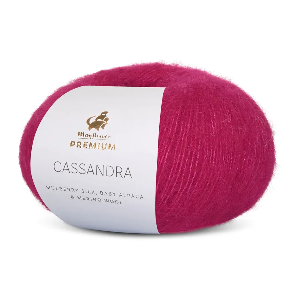 Cassandra Alpakka/Silke/Uld fra Mayflower 25 Magenta