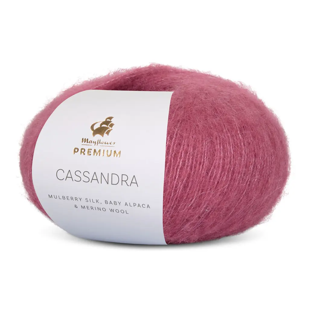 Cassandra Alpakka/Silke/Uld fra Mayflower 26 Mørk Rosa