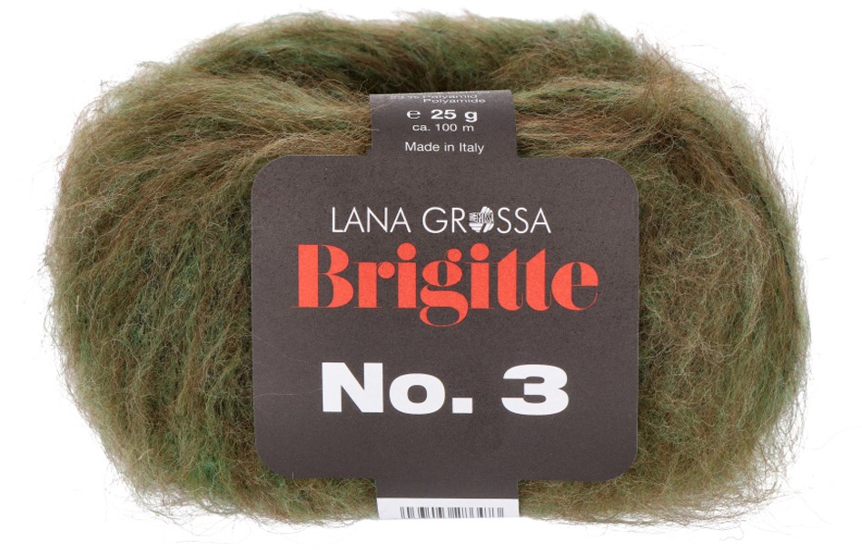Brigitte No. 3 - Mohair fra Lana Grossa 30 Mosgrøn